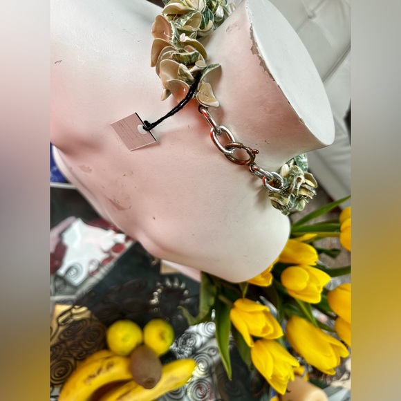 Abalone & Wired Chocker Necklace - Picture 6 of 7